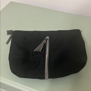 Black Women's stylish Clutch with Tassel